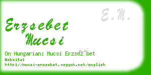 erzsebet mucsi business card